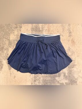 Harmony Balance Navy Drawstring A-Line Tennis  Skirt